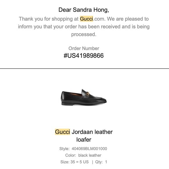 Gucci Jordaan Black Leather Loafers | fits size 36 - Picture 9 of 9